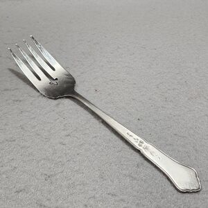Oneida ASHMORE Cold Meat Serving Fork Burnished & Glossy Stainless Silverware